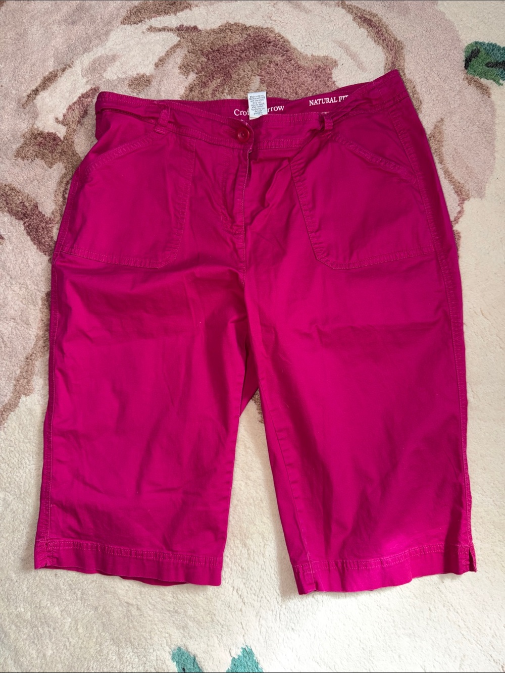 croft & barrow Bright Magenta Bermuda Shorts